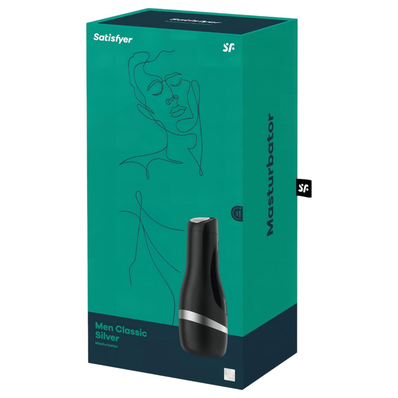 Satisfyer Men Classic - manuális szívó maszturbátor (ezüst)