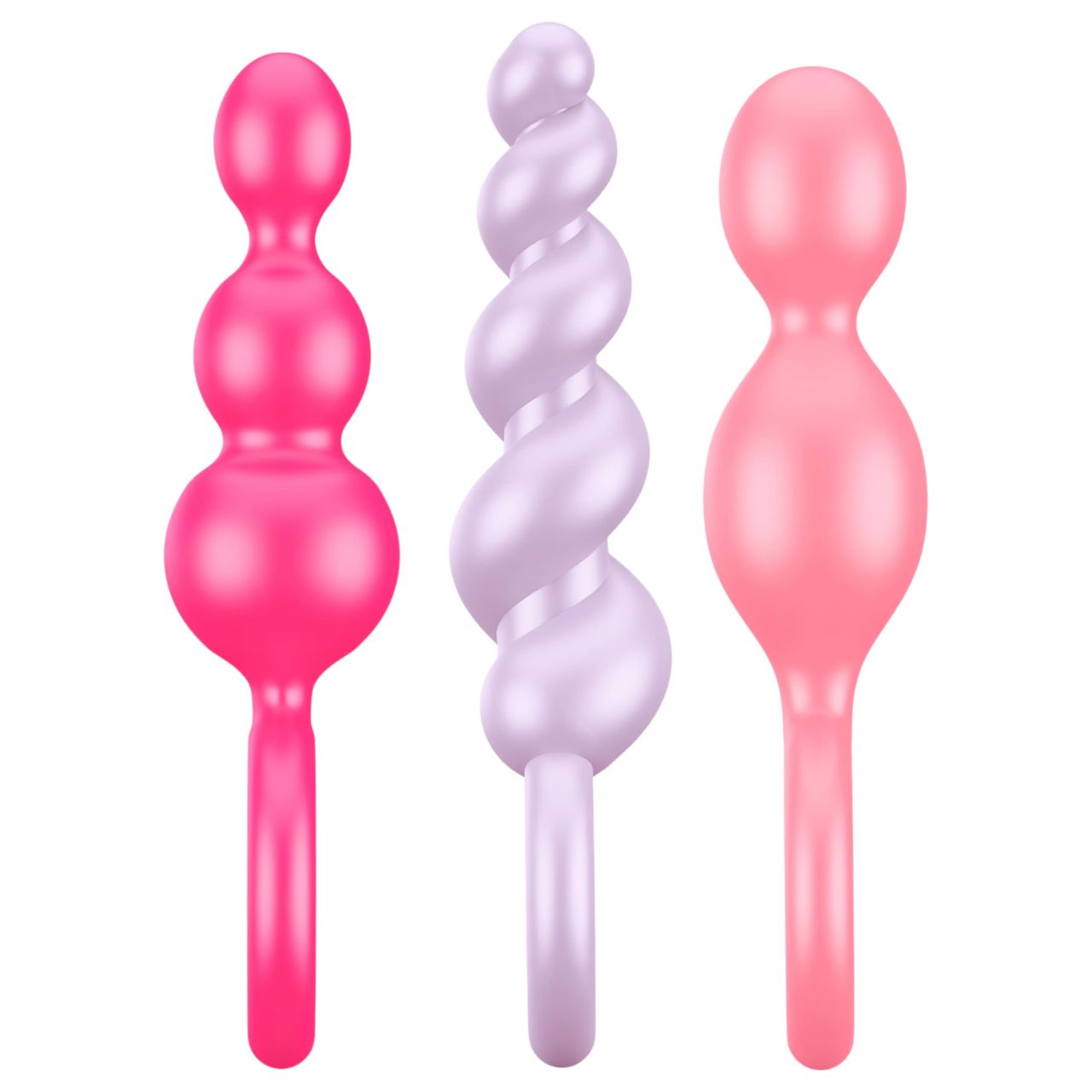 Satisfyer Booty Call - anál dildó szett - színes (3 részes)