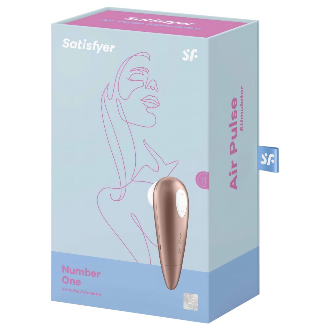 Satisfyer 1 Number One - vízálló léghullámos csiklóizgató (barna)