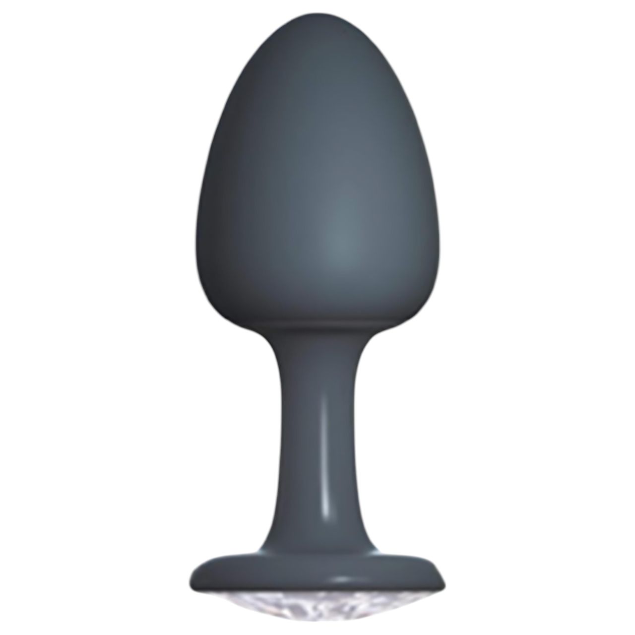 Dorcel Geisha Plug Diamond L - fehér köves anál plug (fekete)