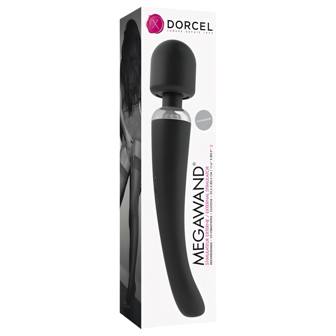 Dorcel Megawand - akkus masszírozó vibrátor (fekete)