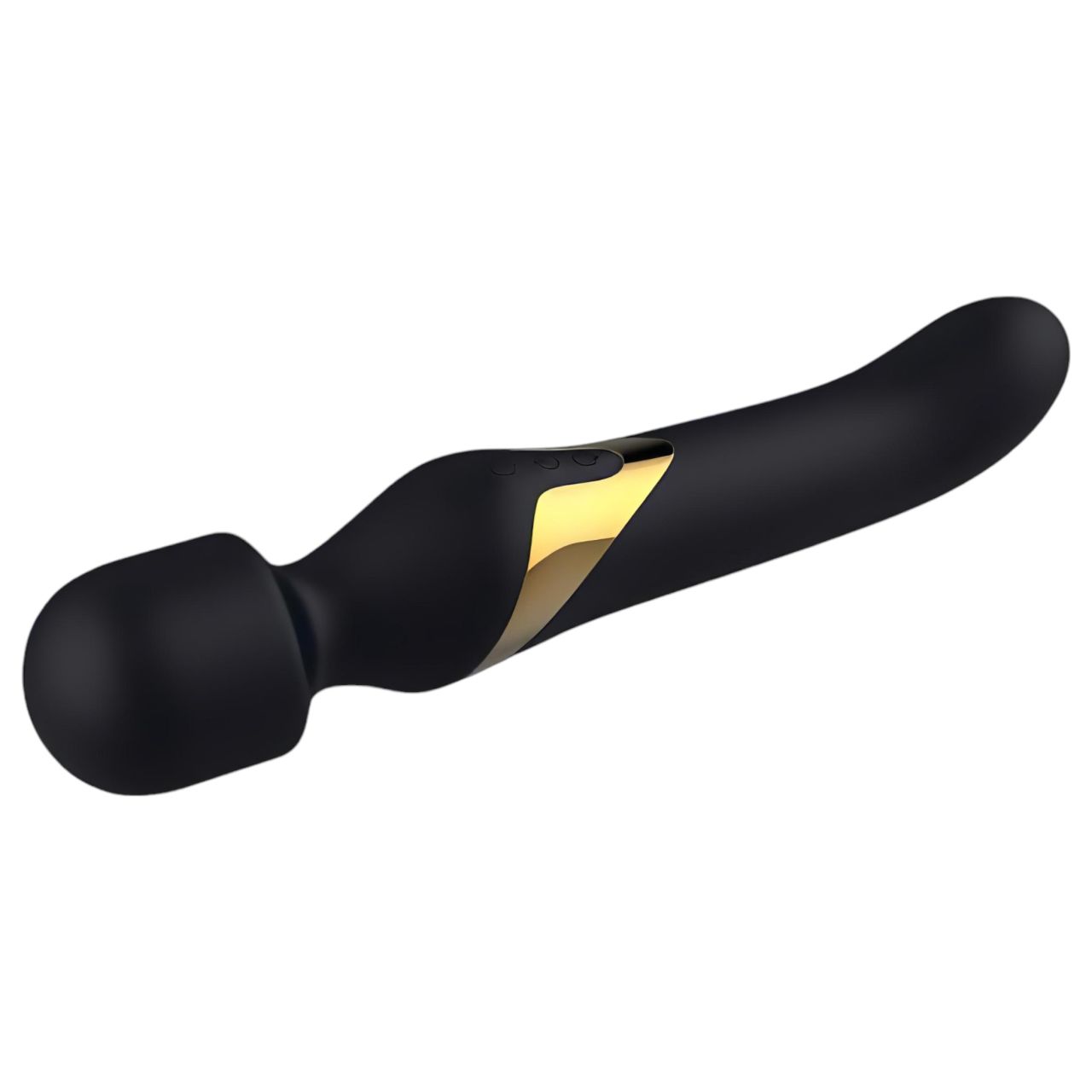 Dorcel Dual Orgasms Gold - 2in1 masszírozó vibrátor (fekete)