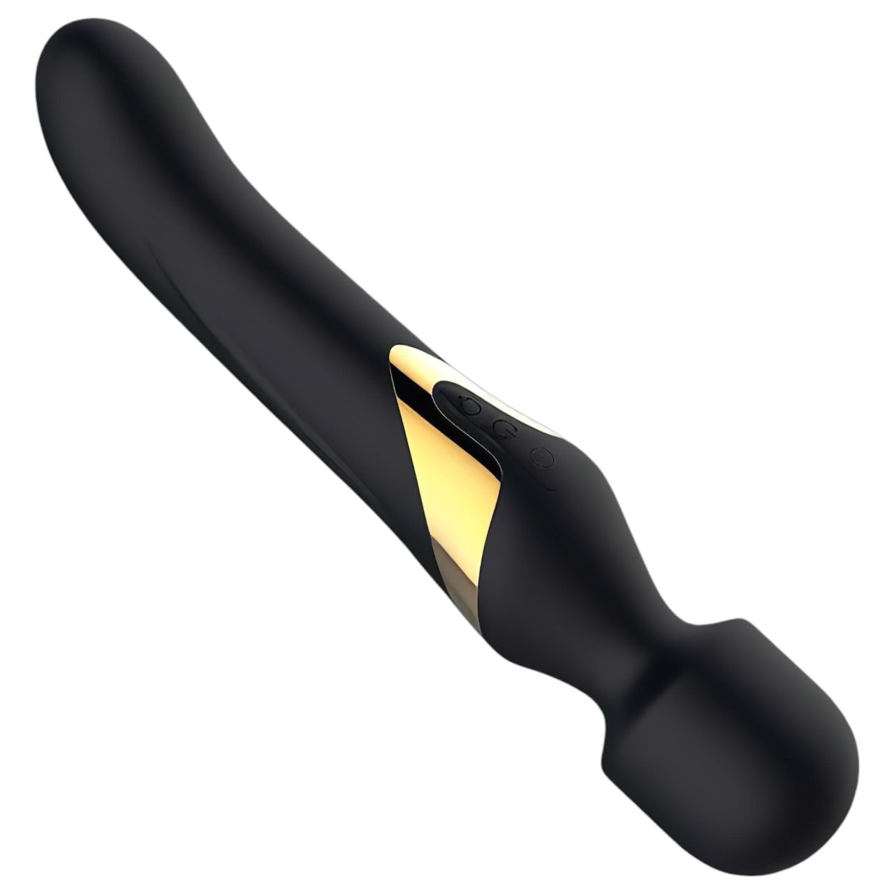 Dorcel Dual Orgasms Gold - 2in1 masszírozó vibrátor (fekete)