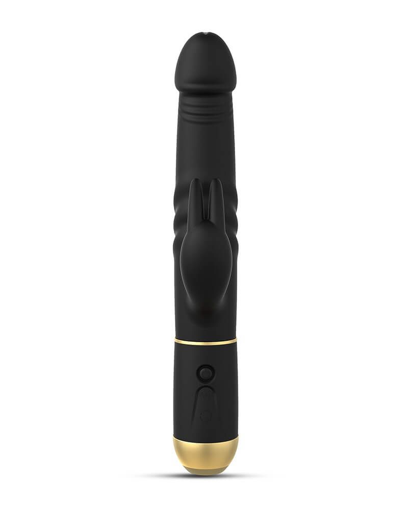 Dorcel Furious Rabbit 2.0 - lökő csiklókaros vibrátor (fekete)