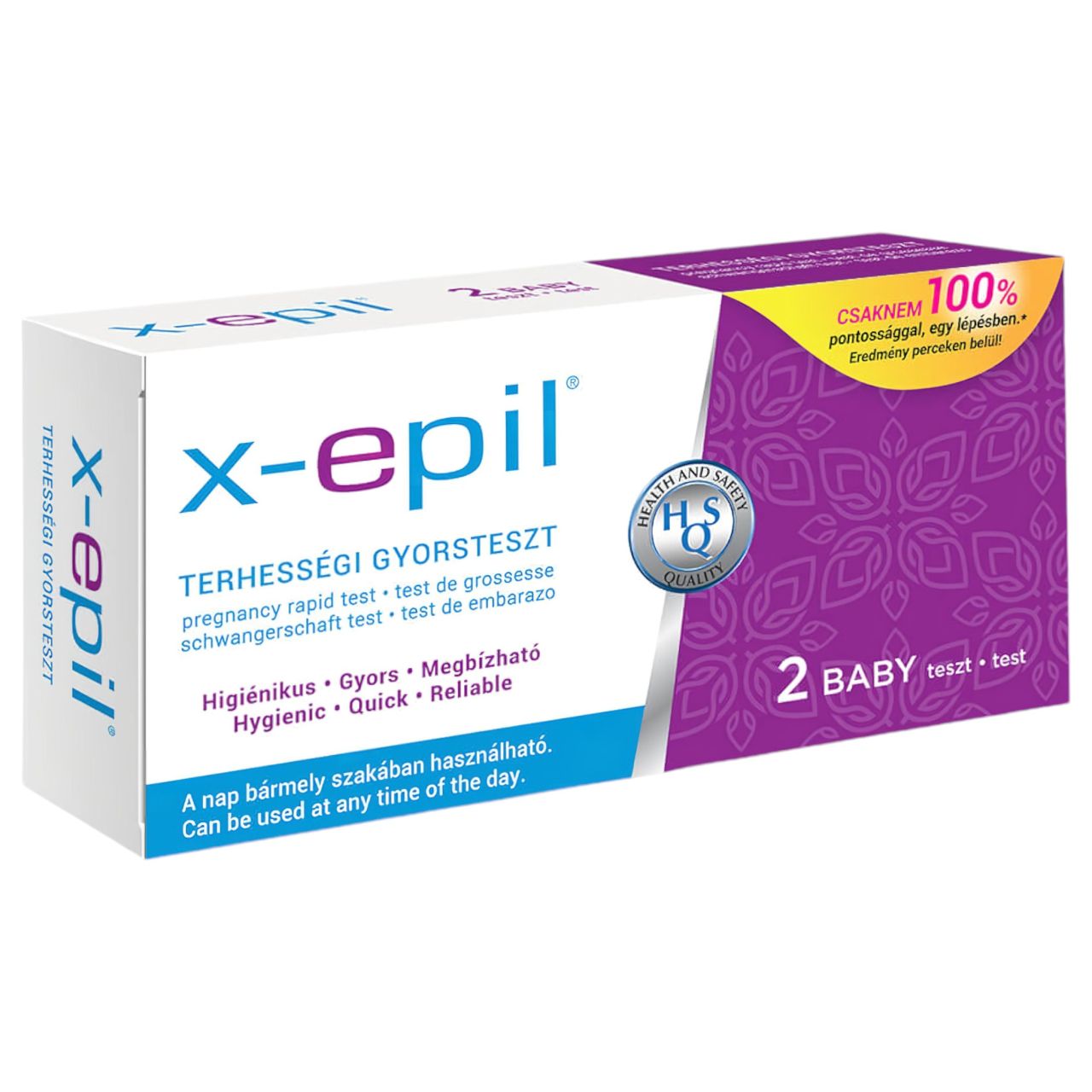 X-Epil - terhességi gyorsteszt (2db)