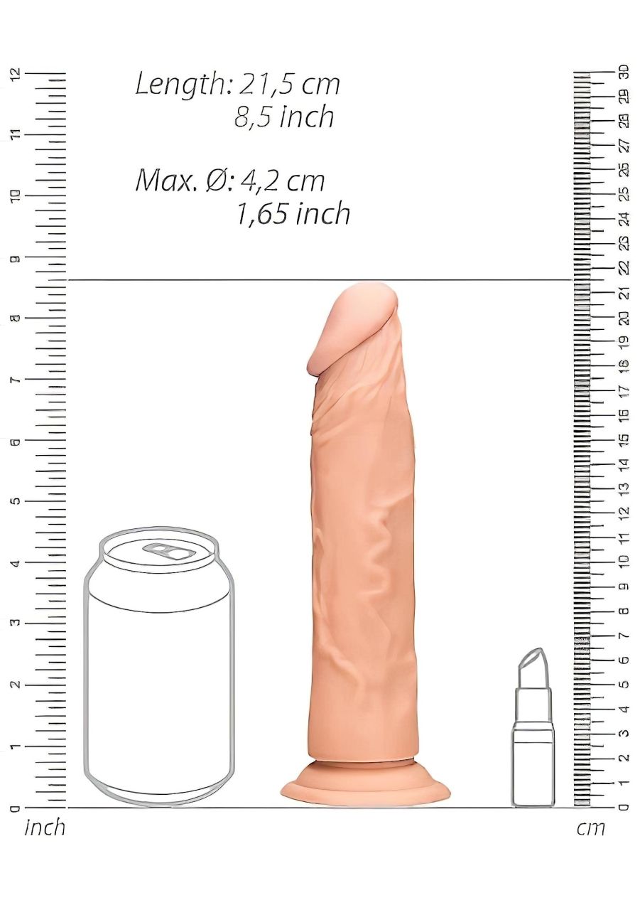 RealRock Dong 8 - élethű dildó (20cm) - natúr