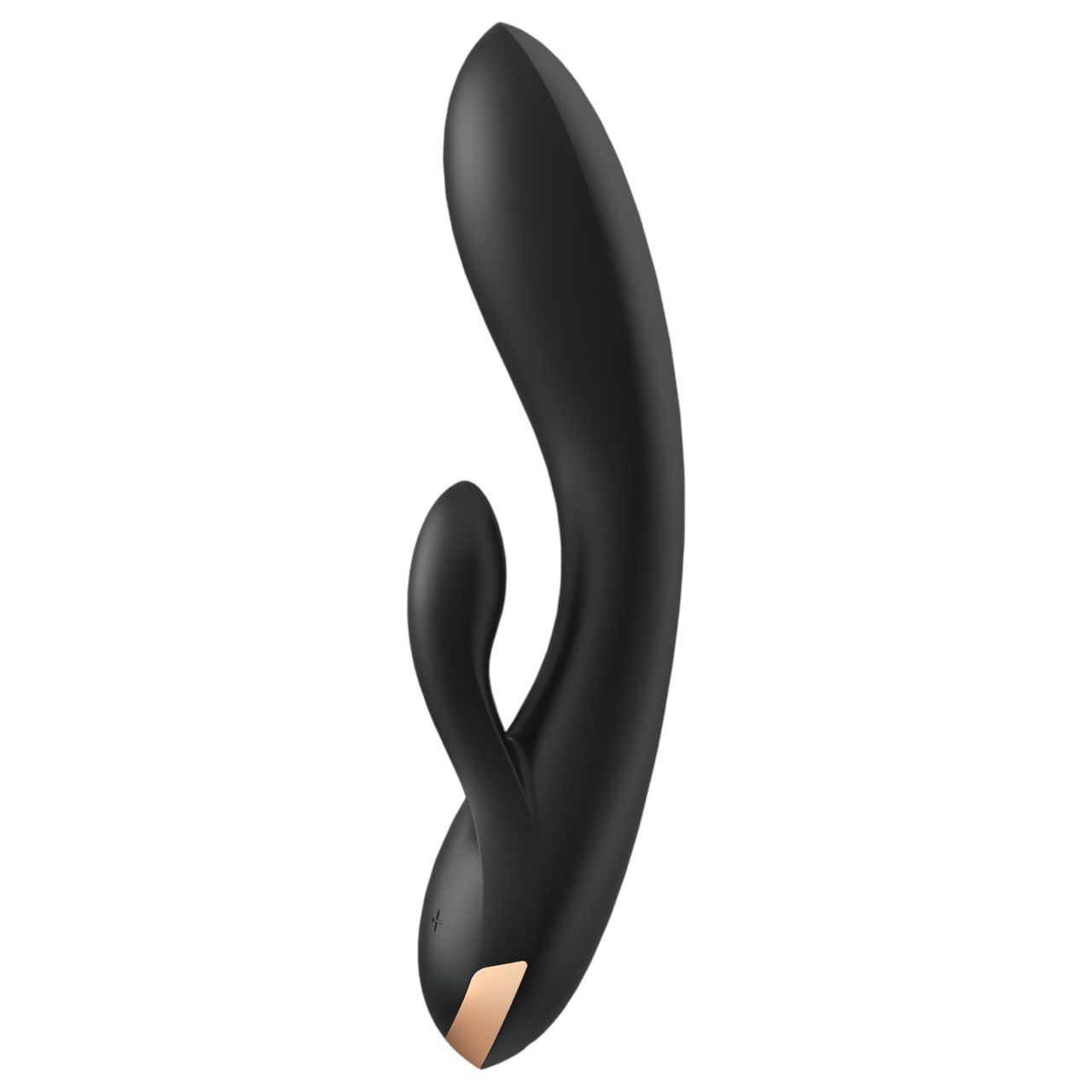 Satisfyer Double Flex - okos, dupla csiklókaros vibrátor (fekete)