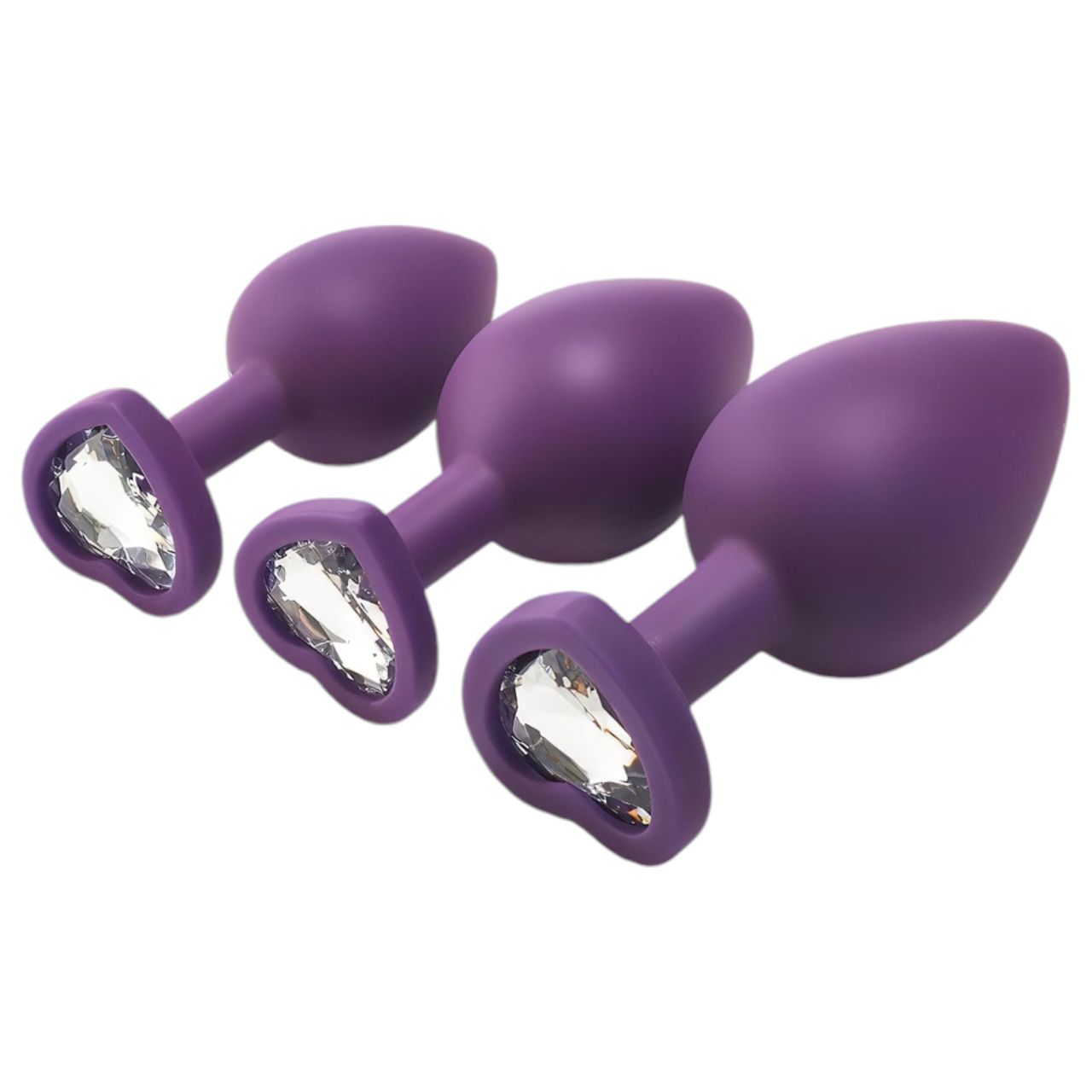 Flirts anal training kit - anál plug szett (3db) - lila