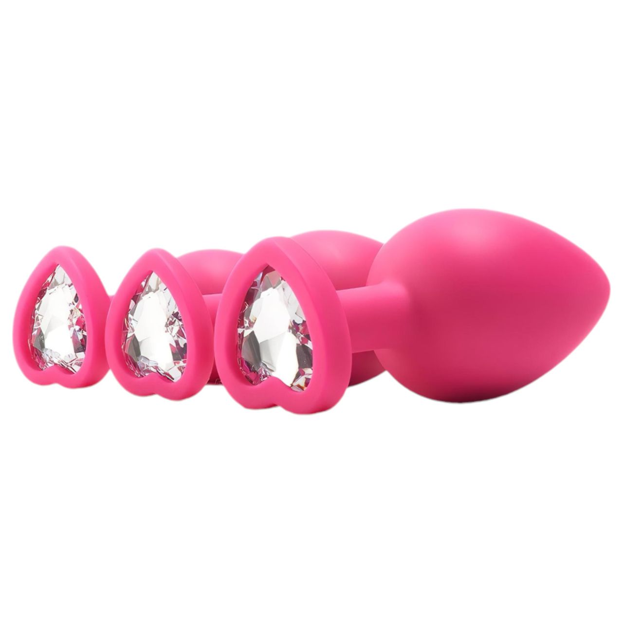 Flirts anal training kit - anál plug szett (3db) - pink