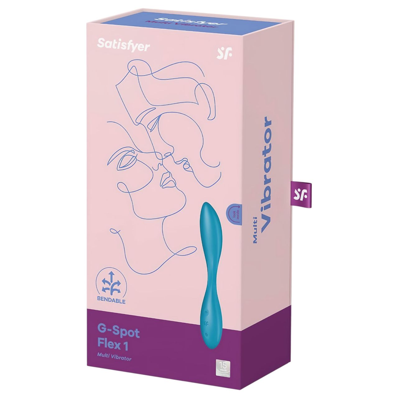 Satisfyer G-spot Flex 1 - akkus, vízálló G-pont vibrátor (zöld)