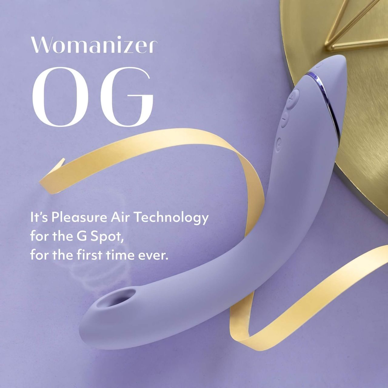 Womanizer OG - akkus, léghullámos 2in1 G-pont vibrátor (lila)