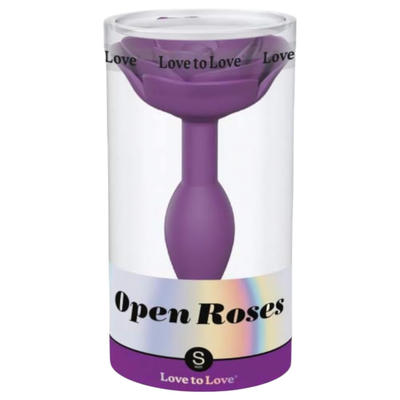 Love to Love Open Roses S - szilikon anál plug (lila)