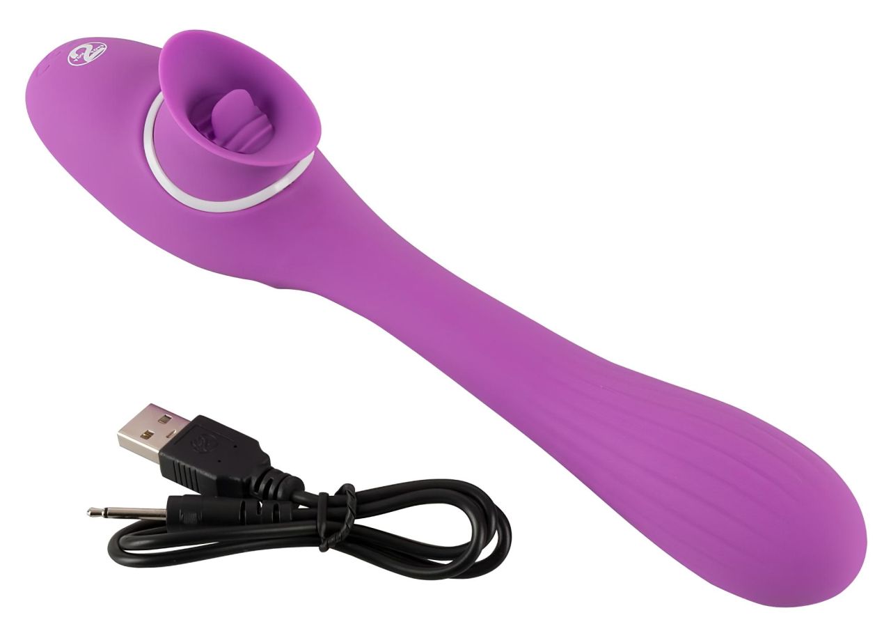 You2Toys 2 Function Vibe - akkus 2in1 vibrátor (lila)