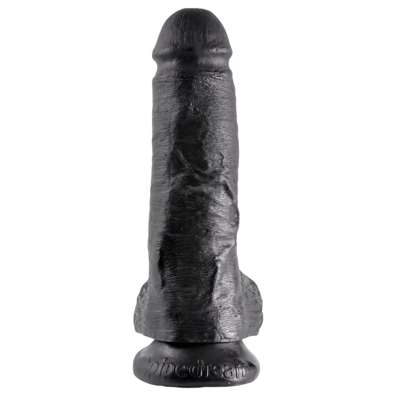 / King Cock 8 herés dildó (20 cm) - fekete