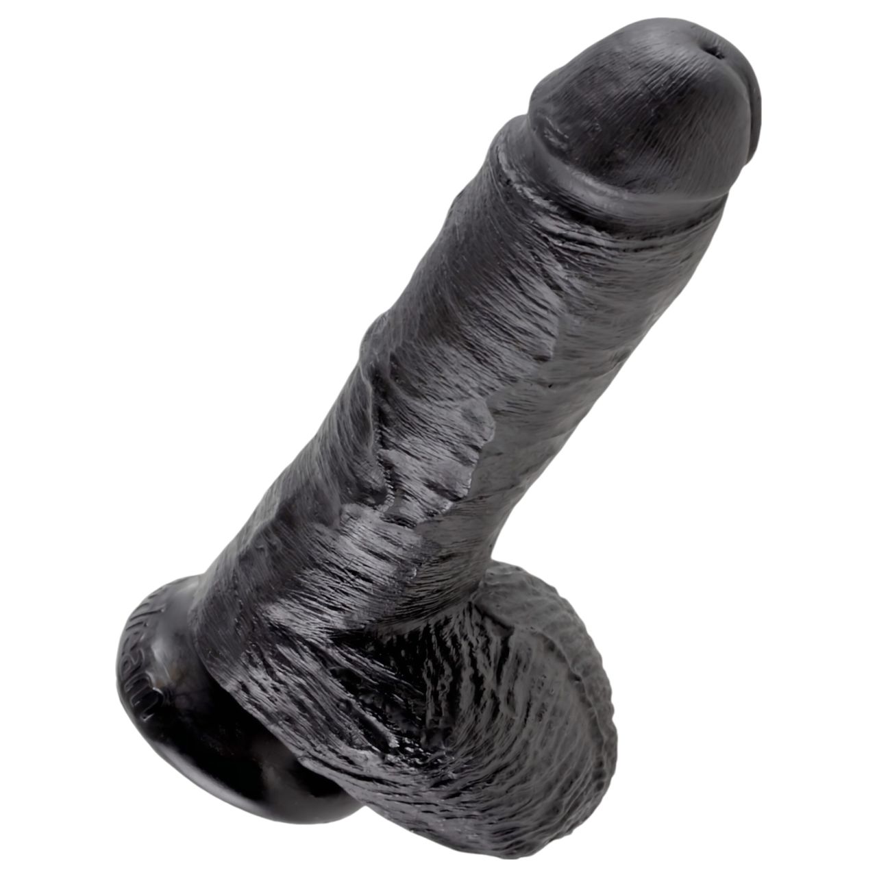 / King Cock 8 herés dildó (20 cm) - fekete