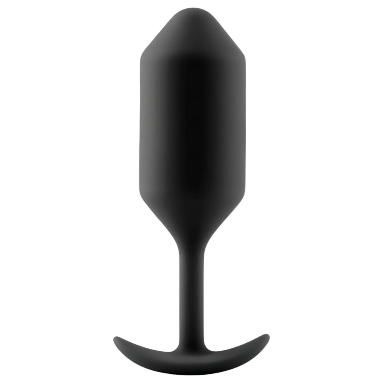 b-vibe Snug Plug 3 - dupla golyós anál plug (180g) - fekete