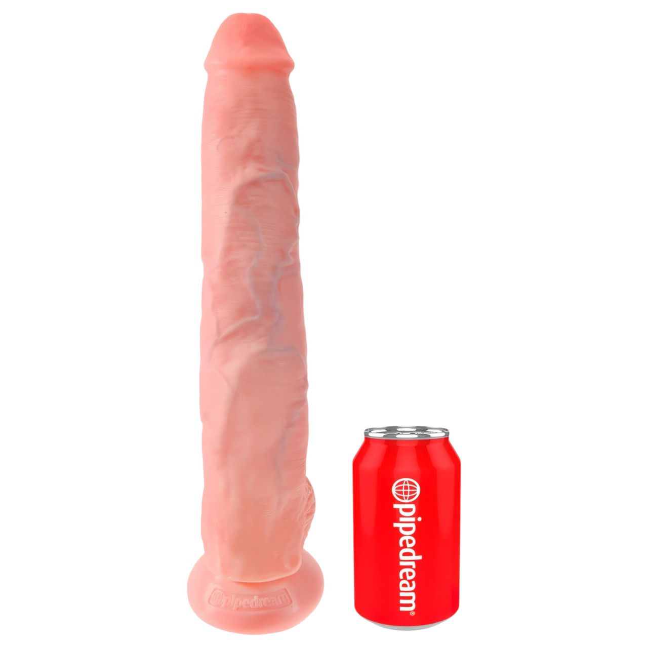 King Cock 14 herés nagy dildó (35cm) - natúr