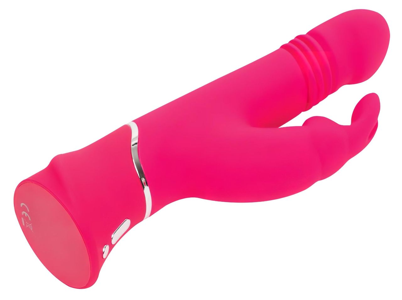 Happyrabbit Thrusting - akkus, csiklókaros lökő vibrátor (pink)