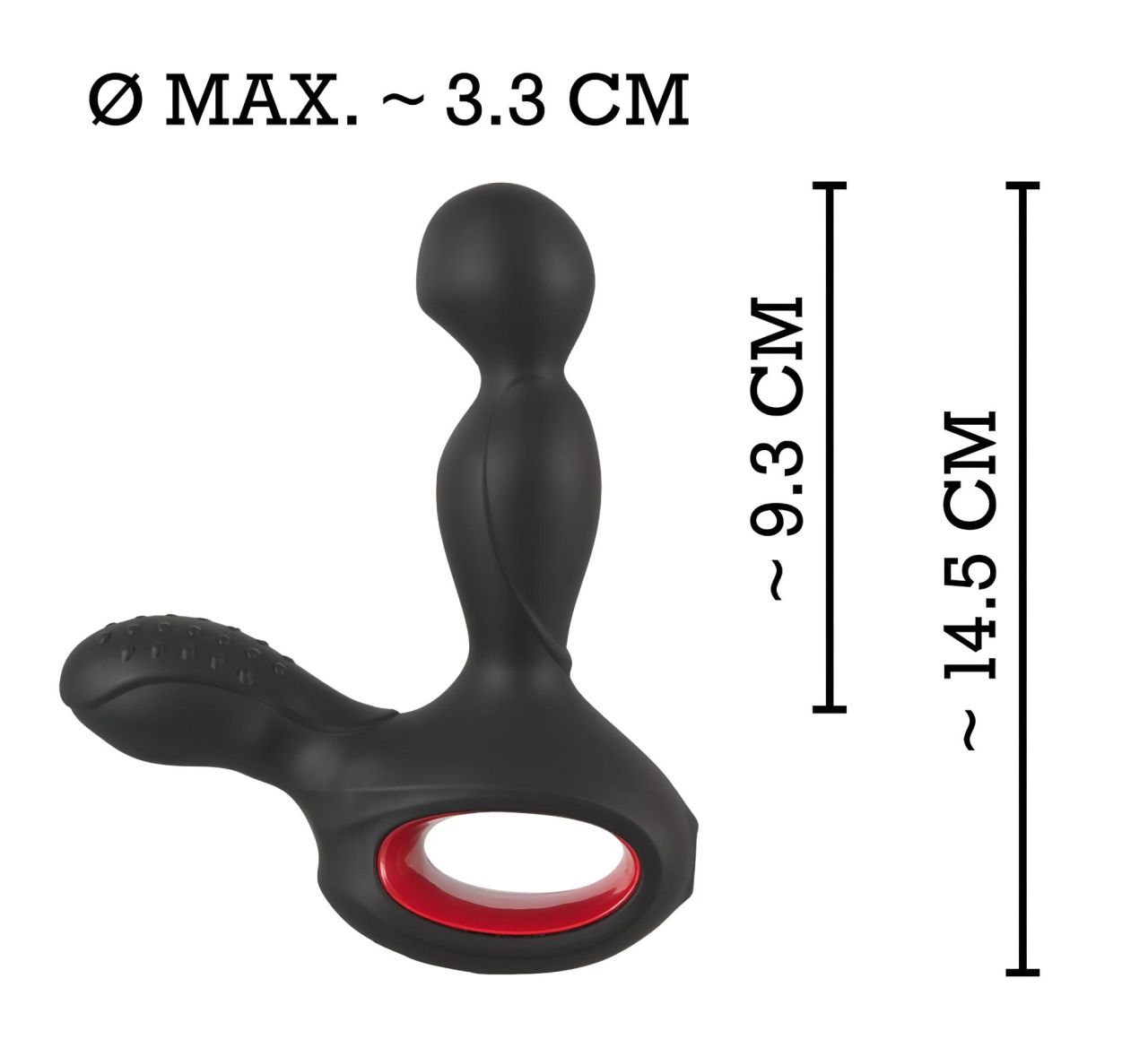 You2Toys Massager - forgó, melegítő prosztata vibrátor (fekete)