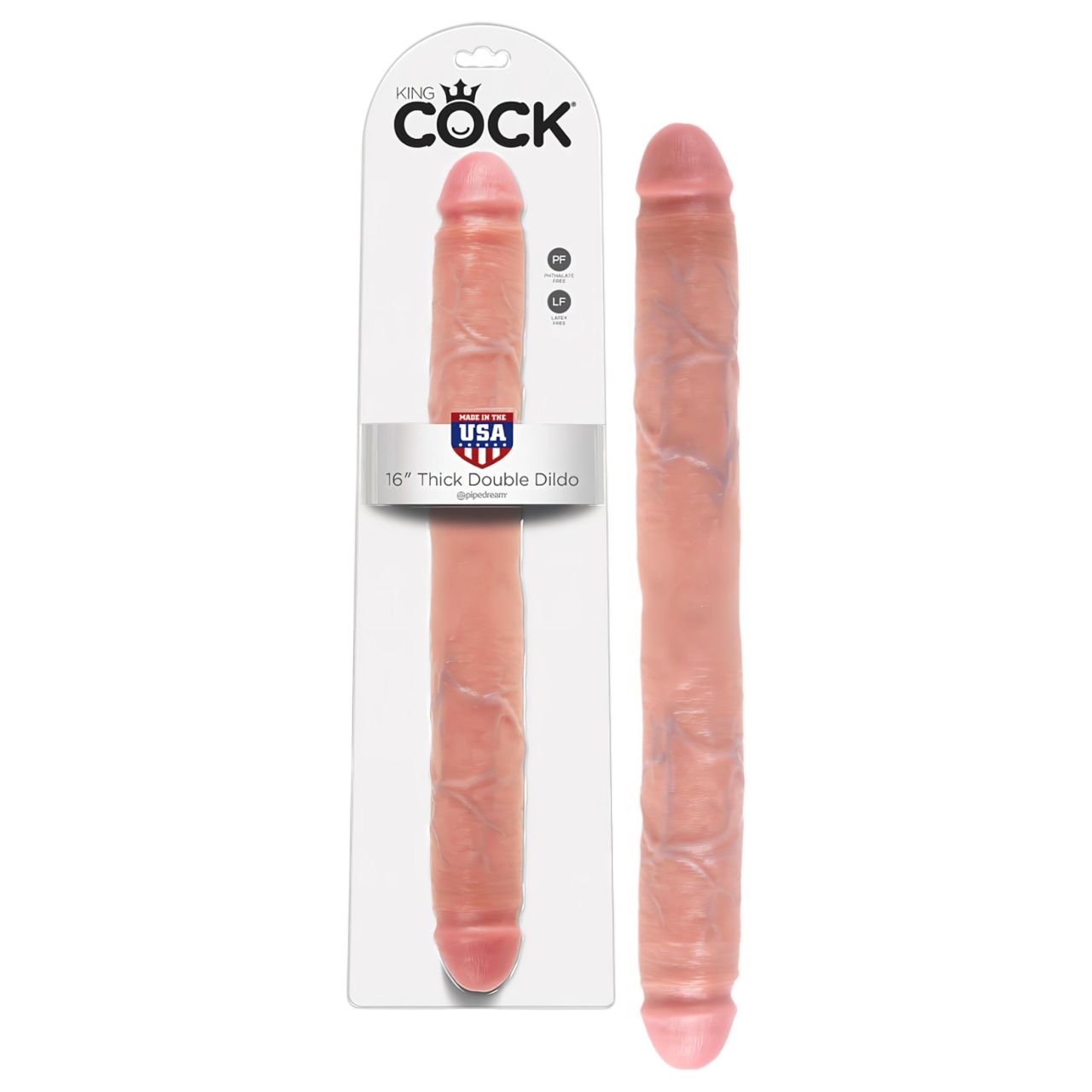 King Cock 16 páros nagy dildó (41 cm) - natúr