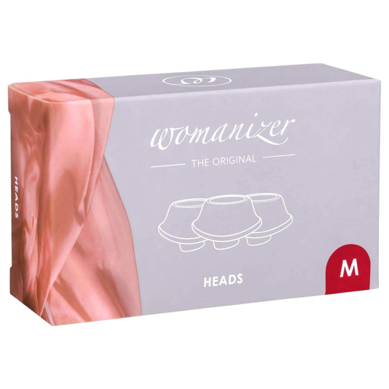 Womanizer Premium M - pótszívóharang szett - piros (3db)