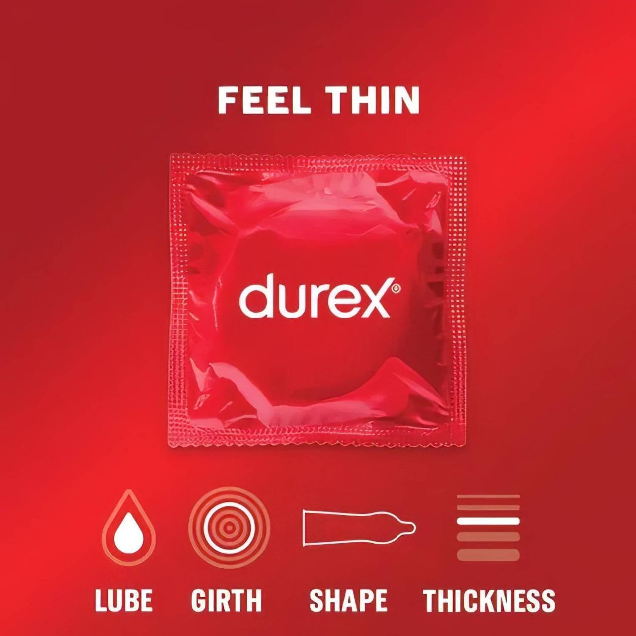 Durex Feel Thin - élethű érzés óvszer (3db)