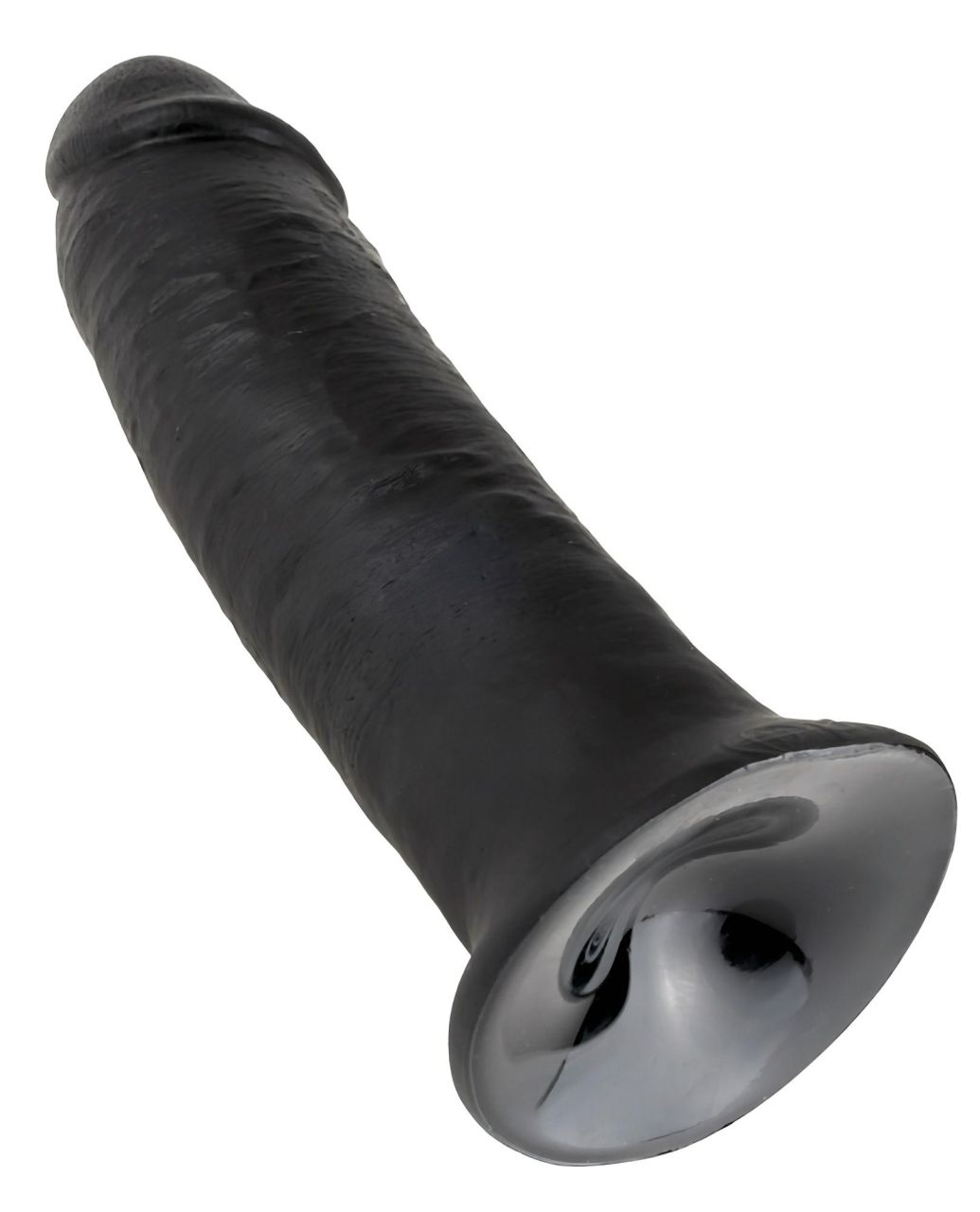 King Cock 10 - nagy tapadótalpas dildó (25cm) - fekete