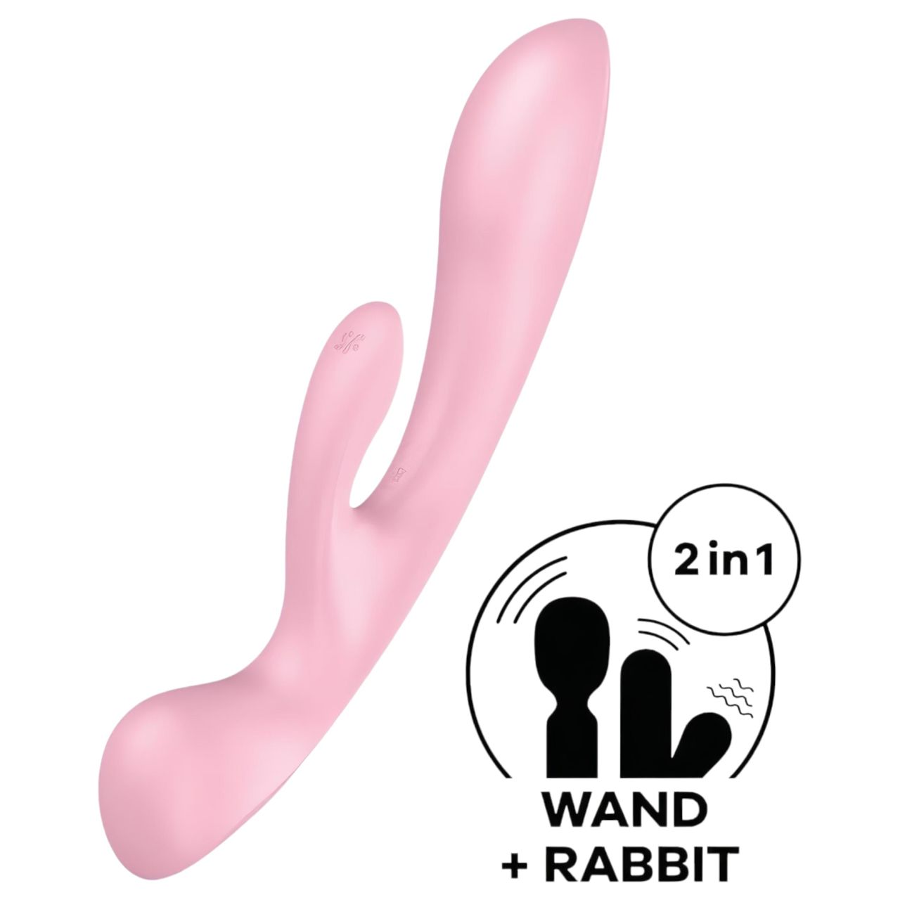 Satisfyer Triple Oh - akkus, csiklókaros vibrátor (pink)