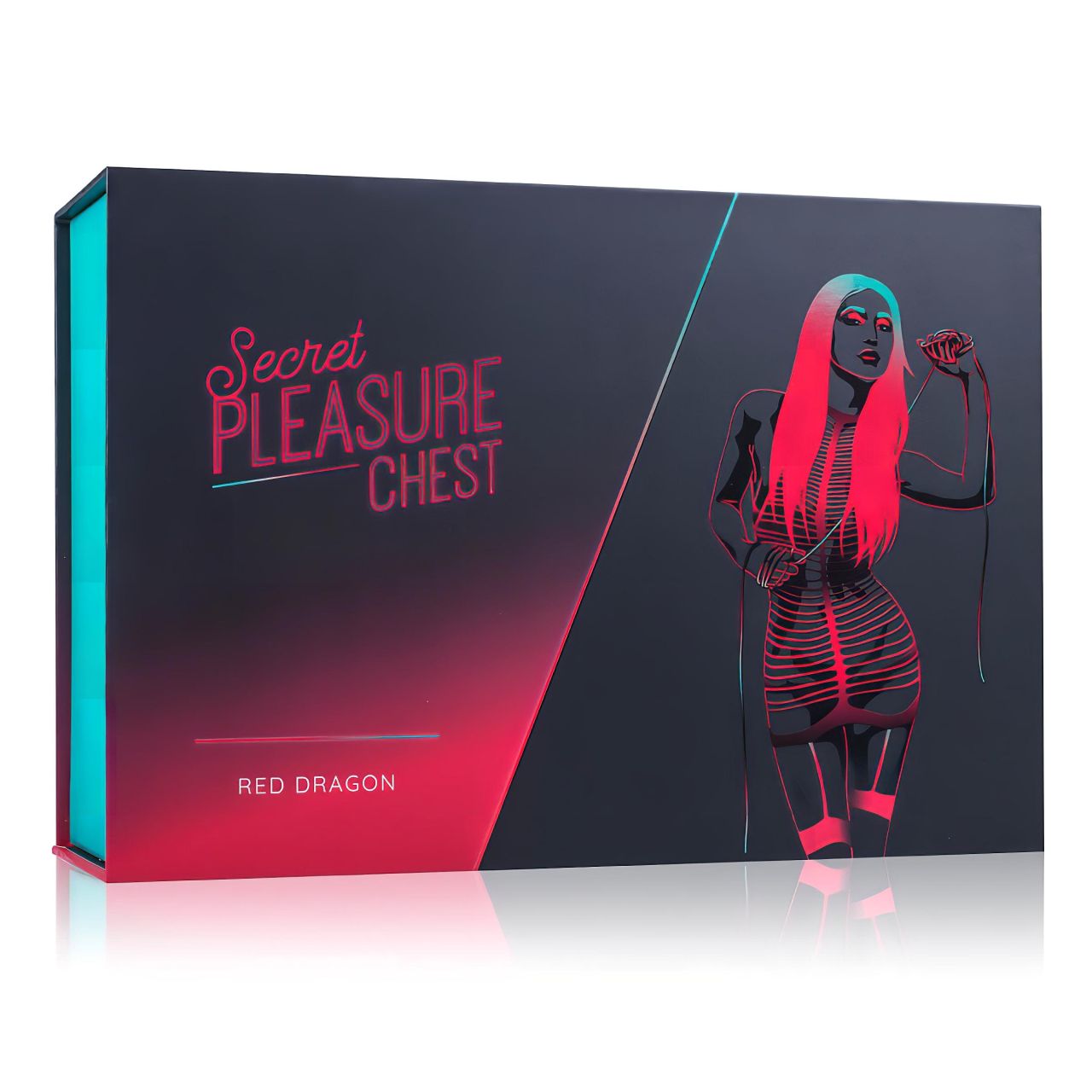 Secret Pleasure Chest - haladó BDSM készlet - 10 részes (piros)