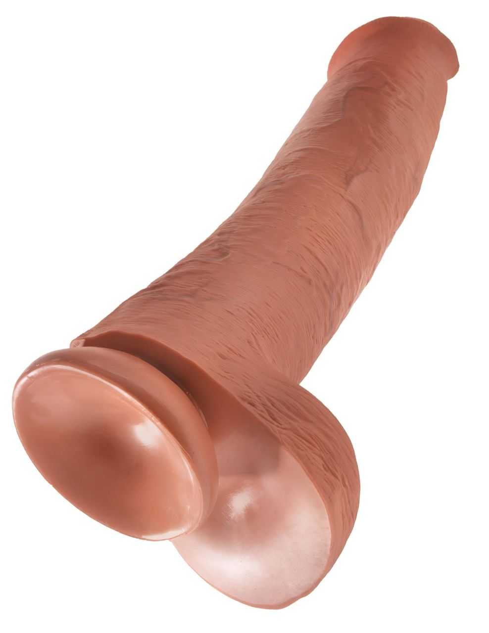 King Cock 15 - óriás dildó (38cm) - sötét natúr