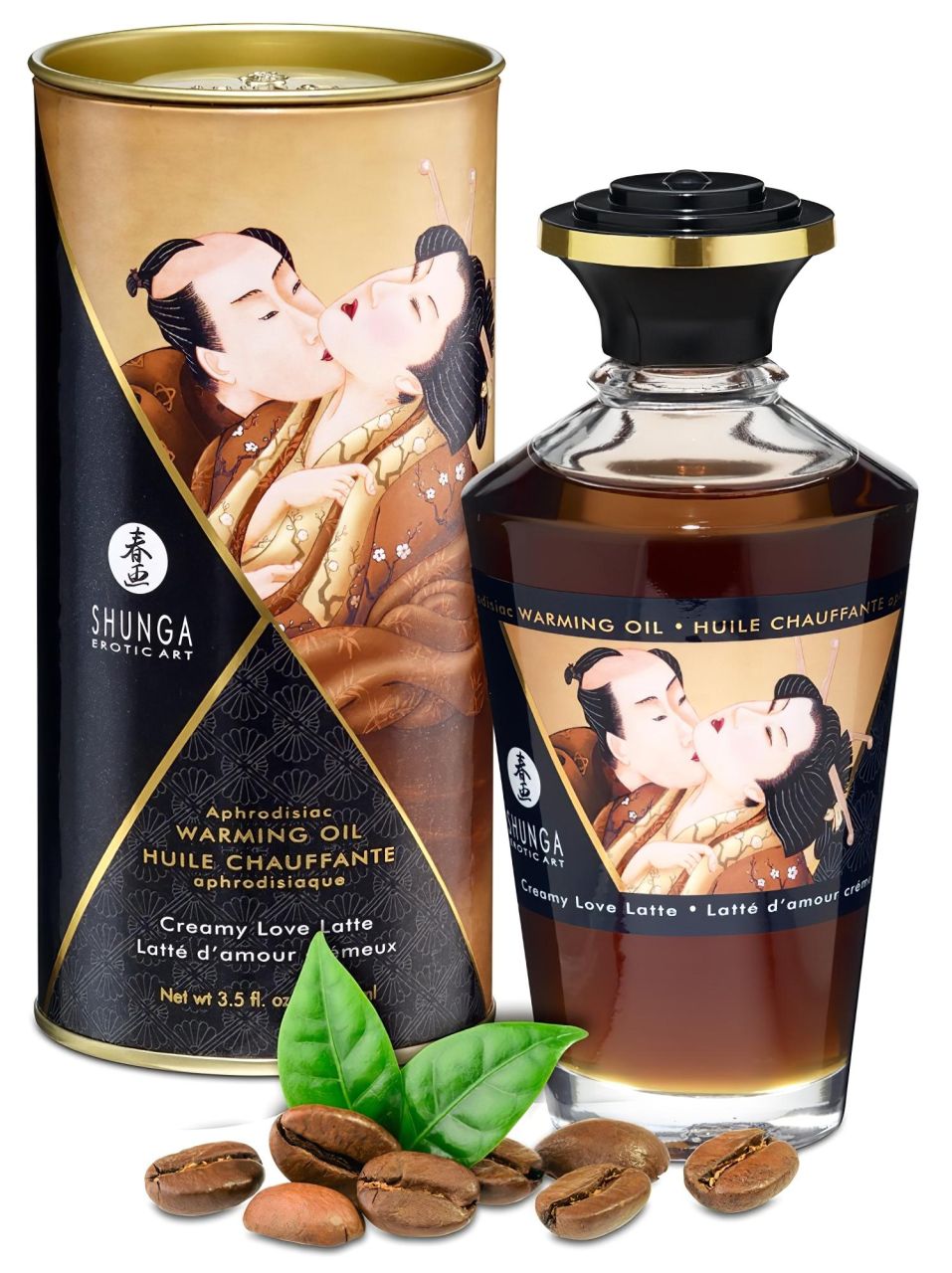 / Shunga - melegítő masszázsolaj - krémes latte (100ml)