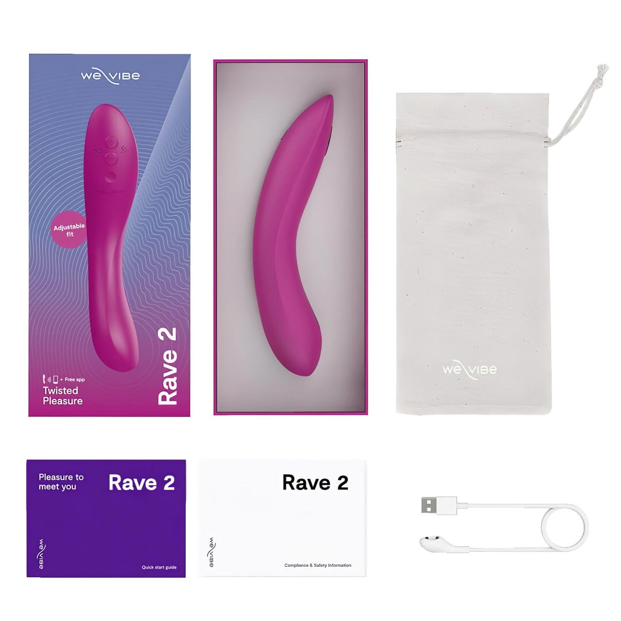 We-Vibe Rave 2 - okos, akkus G-pont vibrátor (pink)