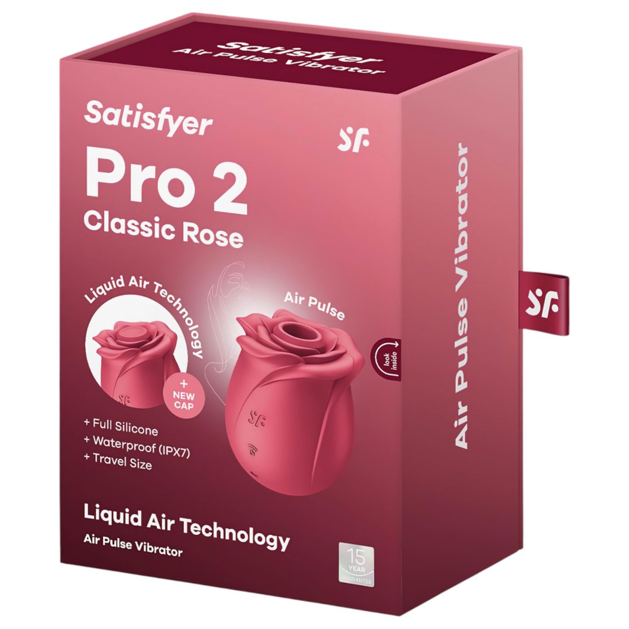 Satisfyer Pro 2 Rose Classic - léghullámos csiklóizgató (piros)