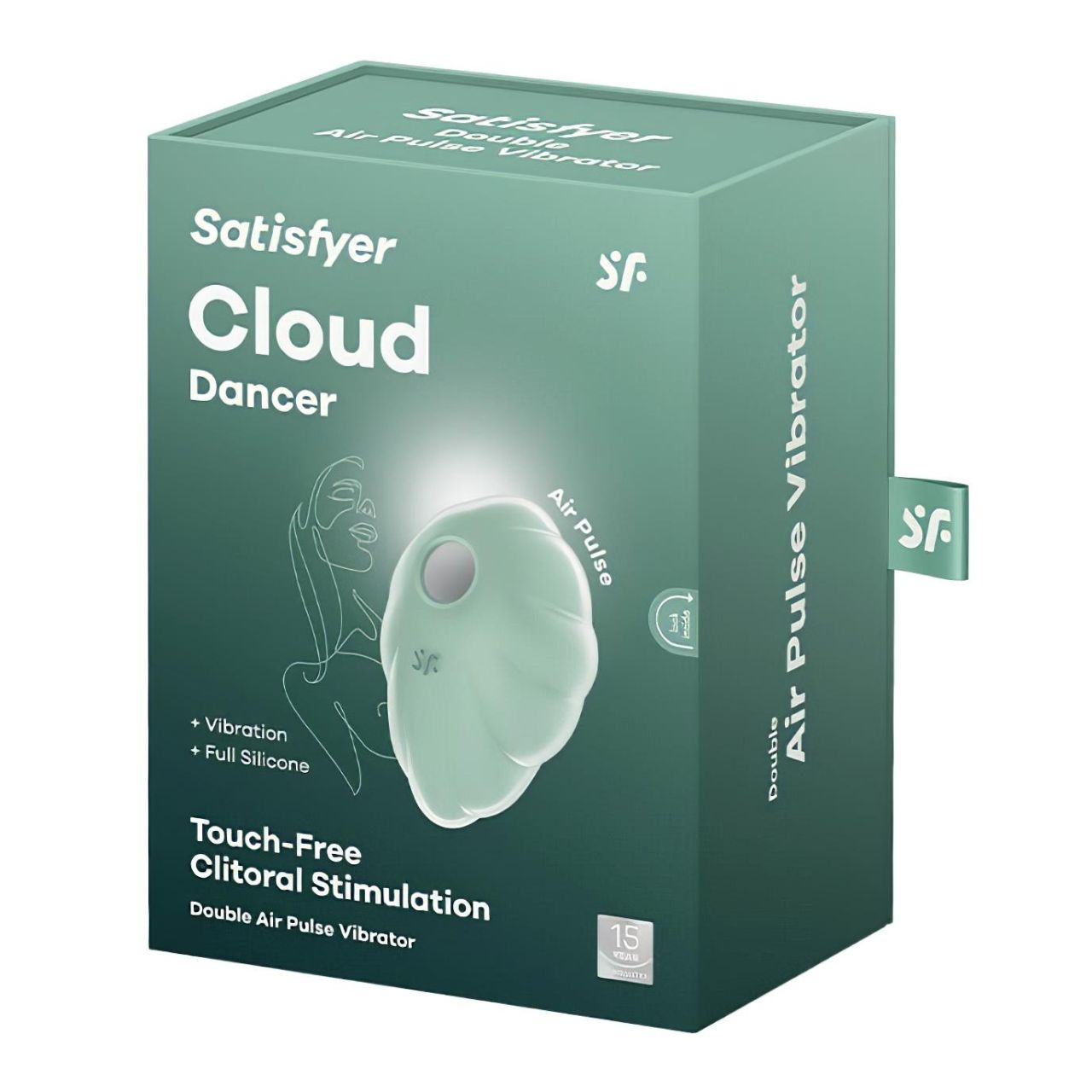 / Satisfyer Cloud Dancer - akkus léghullámos csiklóizgató (menta)