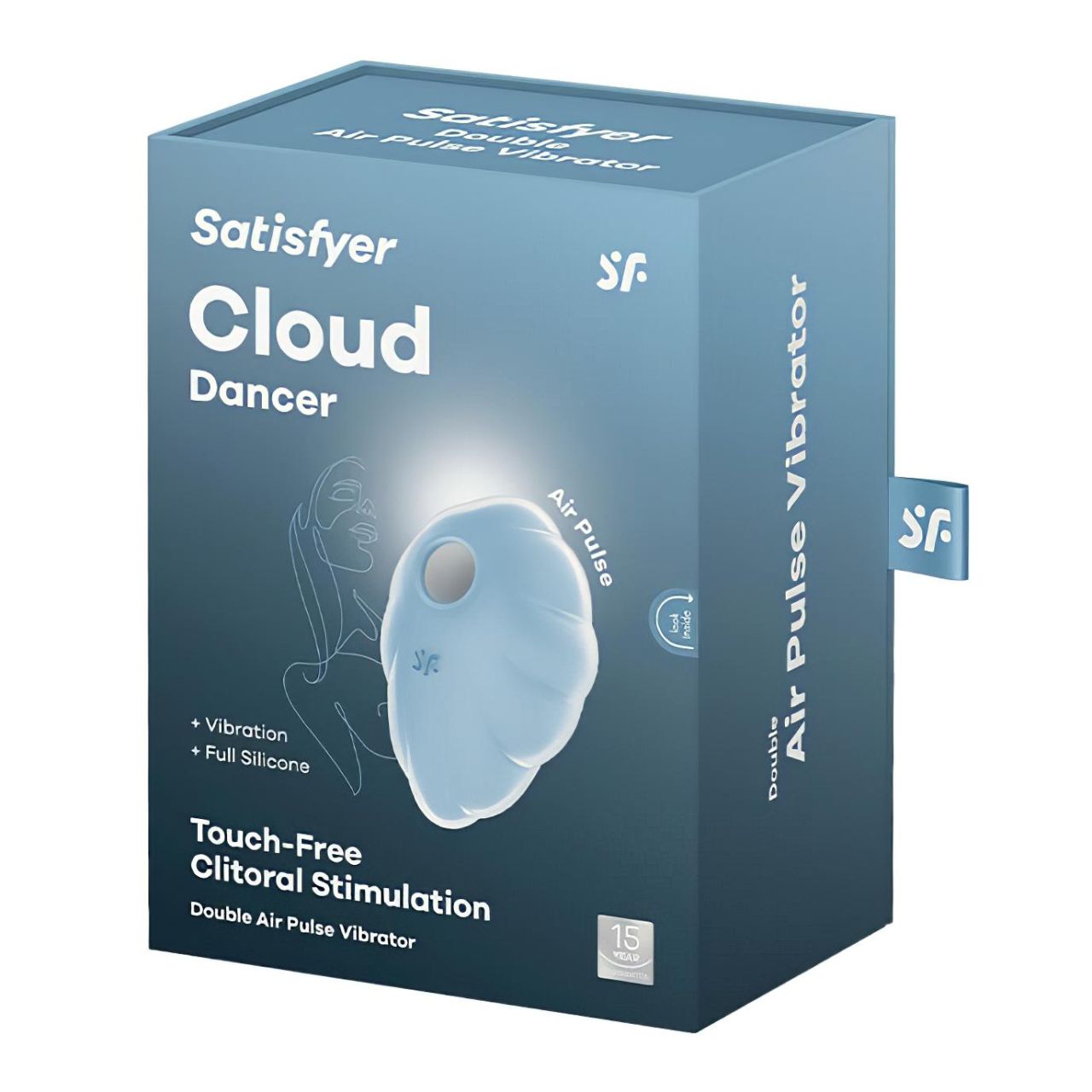 / Satisfyer Cloud Dancer - akkus léghullámos csiklóizgató (kék)