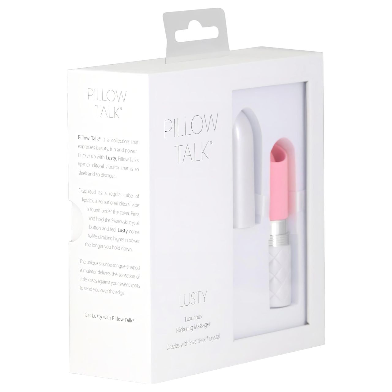 Pillow Talk Lusty - akkus, nyelves rúdvibrátor (pink)