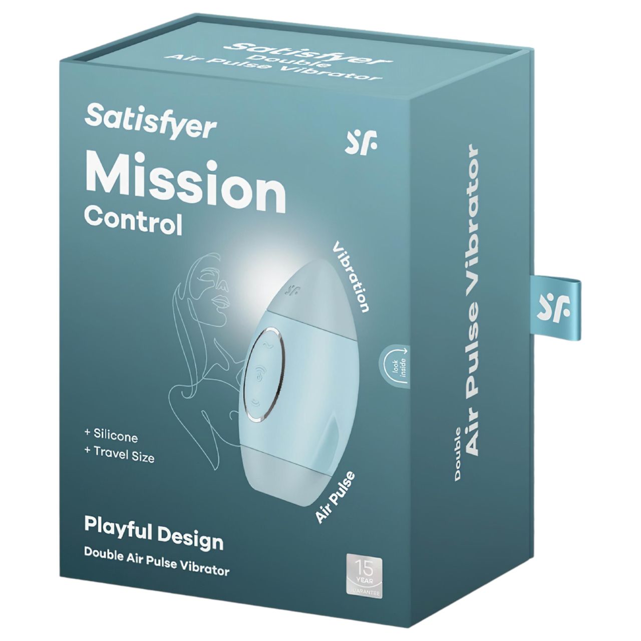 / Satisfyer Mission Control - akkus, léghullámos csiklóizgató (kék)