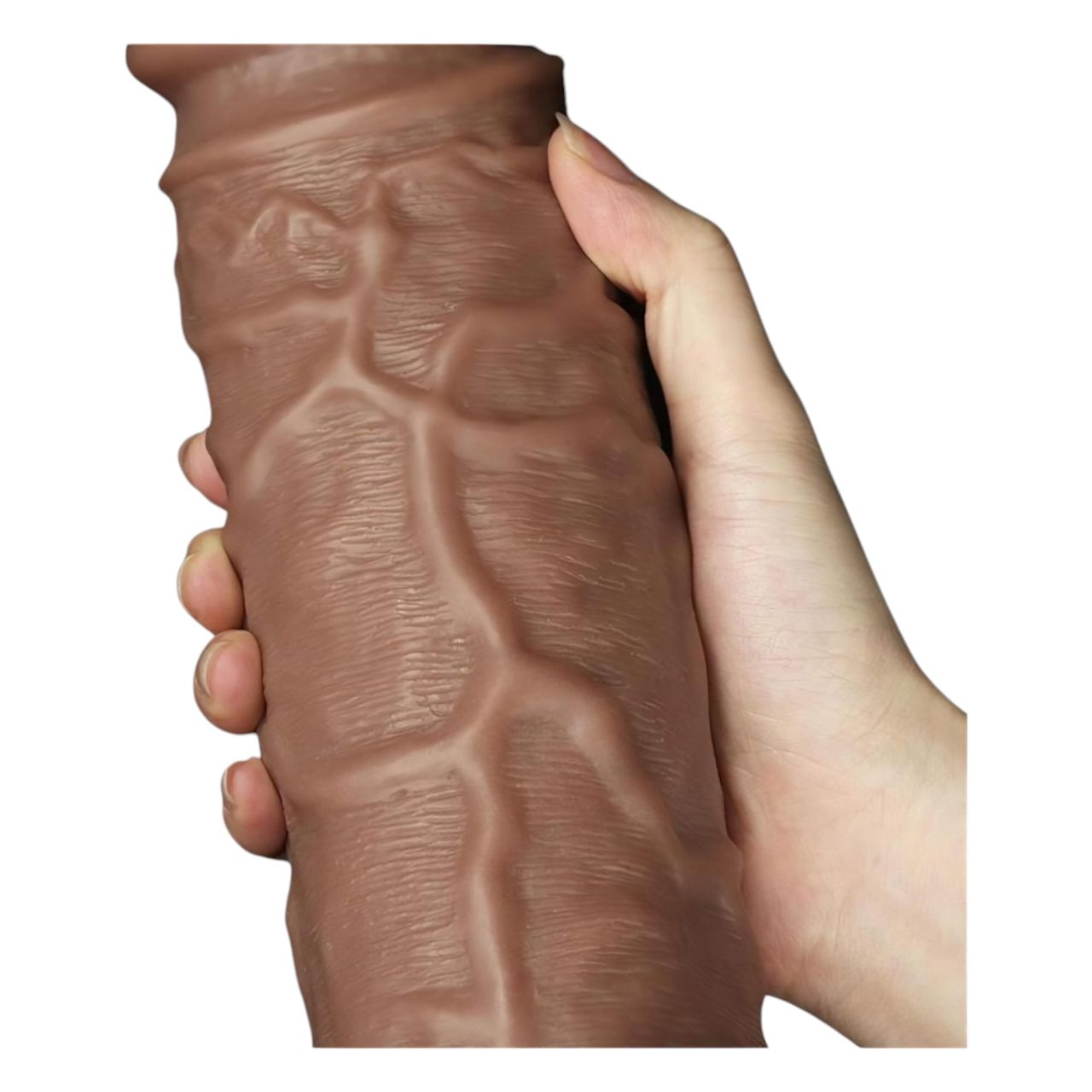 Lovetoy Chubby - tapadótalpas élethű dildó - 25cm (natúr)