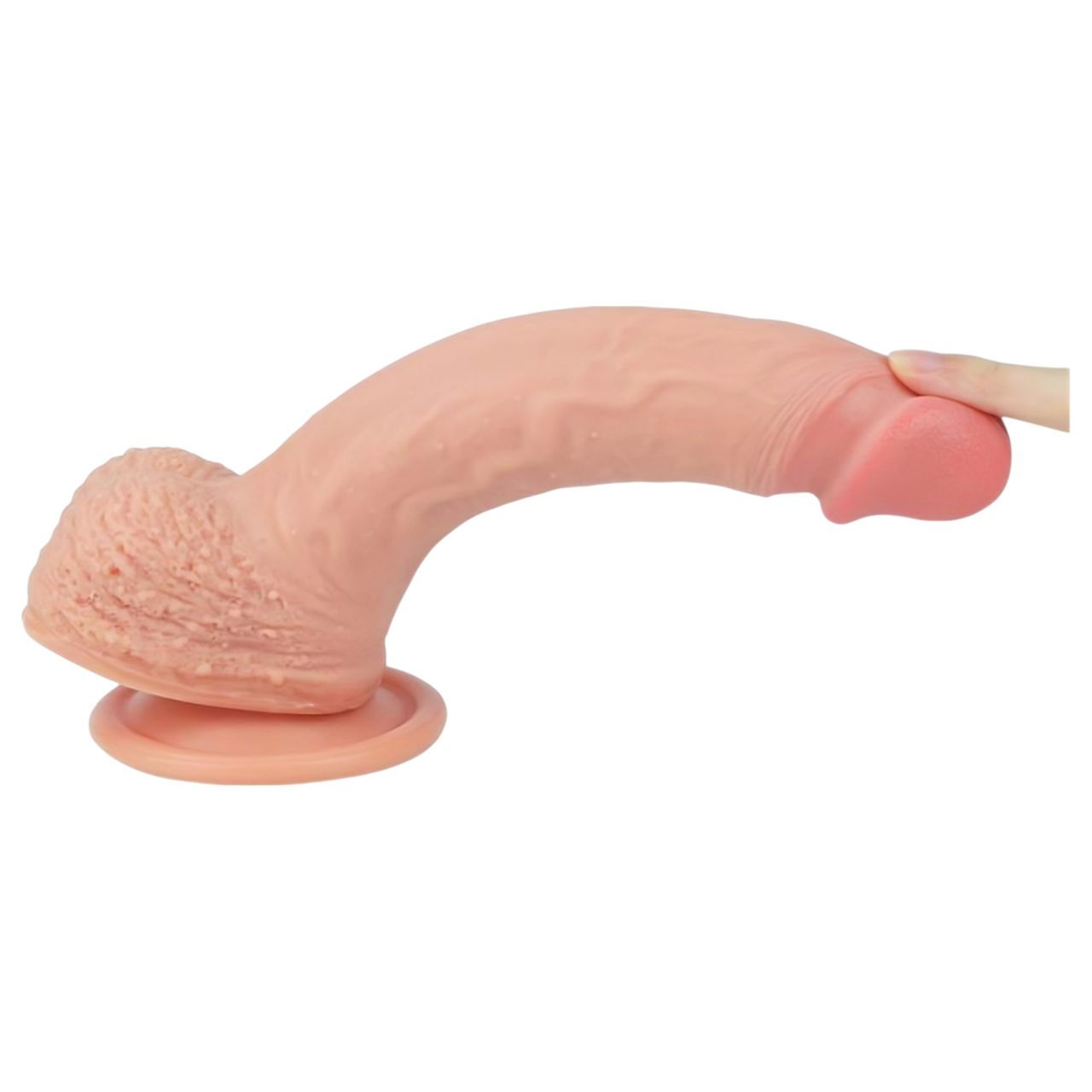 Lovetoy Nature Cock - tapadótalpas élethű dildó - 21cm (natúr)