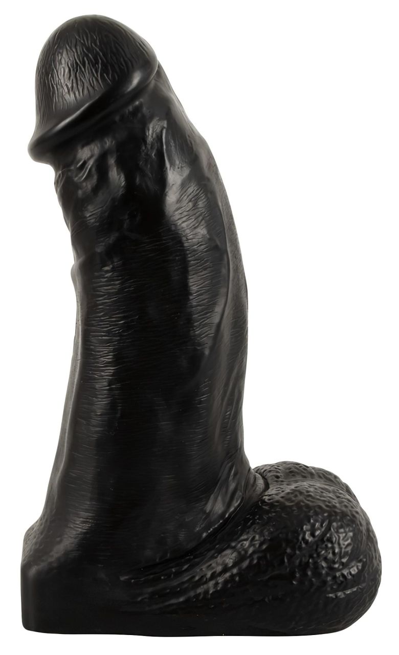 Realistixxx Real Giant - giga herés dildó - 22 cm (fekete)