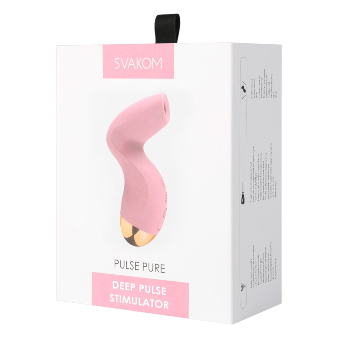 Svakom Pulse Pure - akkus, léghullámos csiklóizgató (pink)