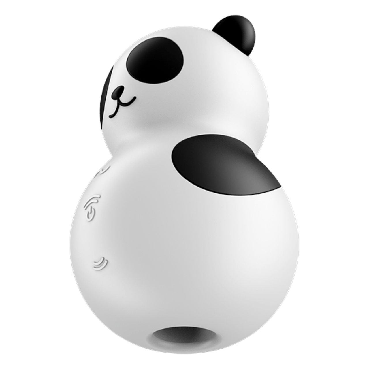 Satisfyer Pocket Panda - léghullámos csiklóizgató (fekete)