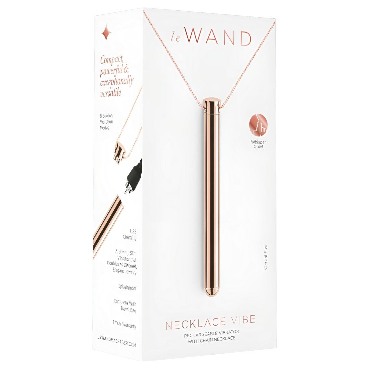 / le Wand - luxus vibrátor nyaklánc - (rose gold)