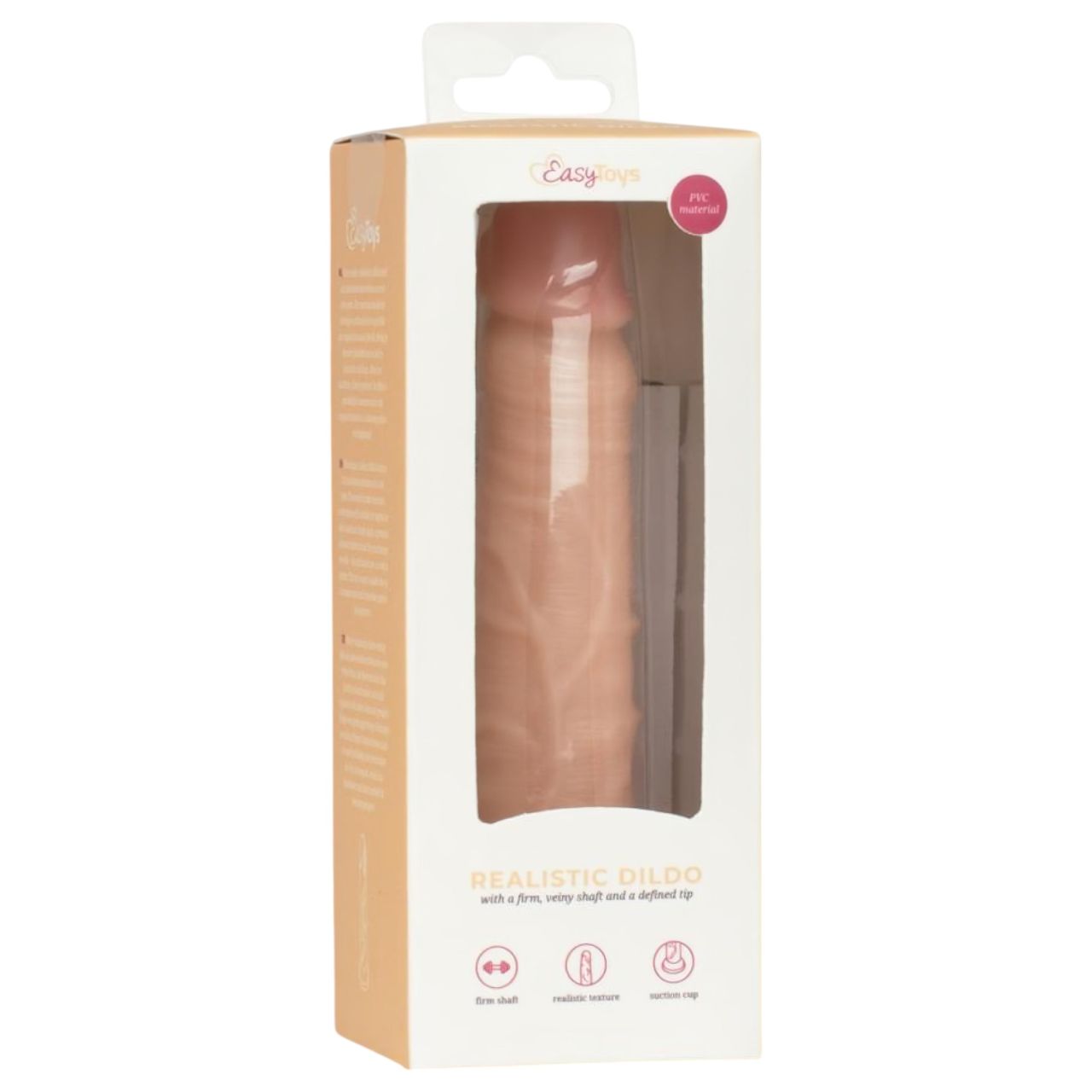 Easytoys - élethű dildó - 12 cm (natúr)