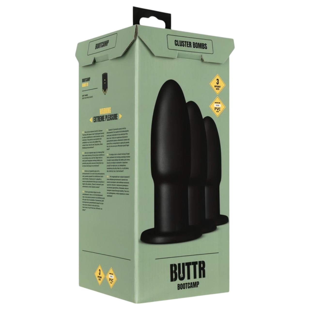 BUTTR Cluster Bombs - anál tréning szett (fekete)