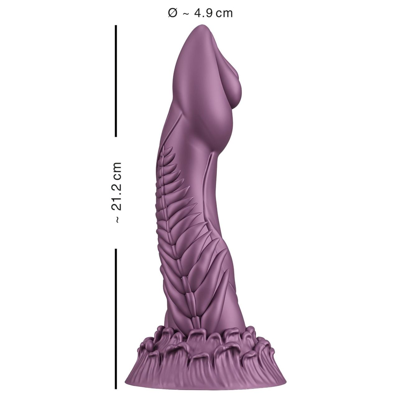 Beasty Cocks Alien Phallus - űrlény dildó (mályva)